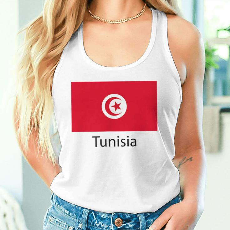 Tunesien Flagge Deko Araber Afrika Damen Herren Tunisiyya Tank Top