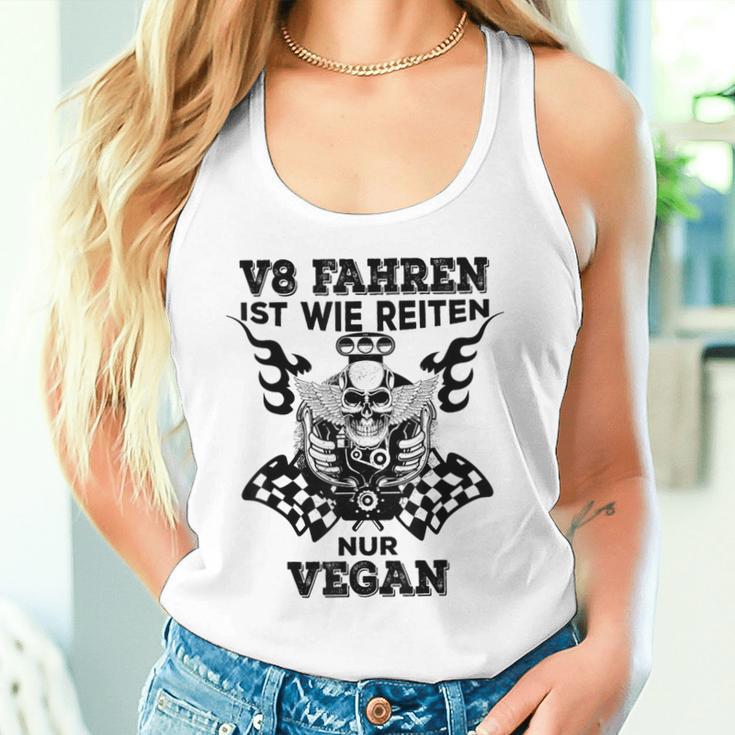 V8 Fahren Ist Wie Reiten Nuregan Achtzylinder Slogan Tank Top