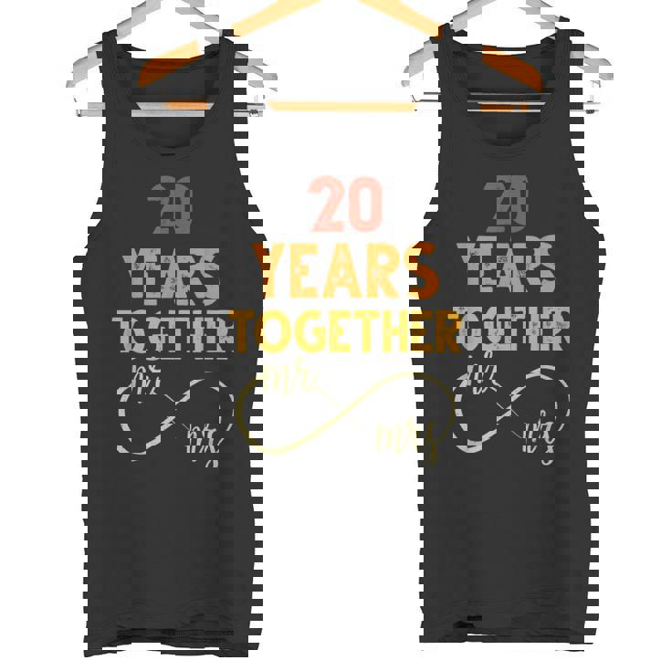 20 Años Juntos Sr & Señora Pareja Coincidencia 20 Aniversario Camiseta sin mangas