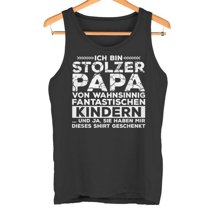 3 Drei 2 Ich Bin Stolzer Papaon Zwei Tolle Kinder S Tank Top