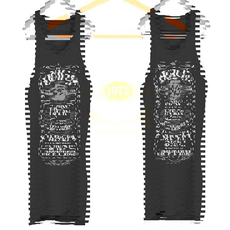52 Cumpleaños 52 Años Hombre Hecho En 1972 Vintage Regalo Camiseta sin mangas
