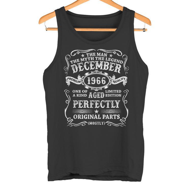 58 Geburtstag Geschenk Mann Mythos Legende Dezember 1966 Tank Top