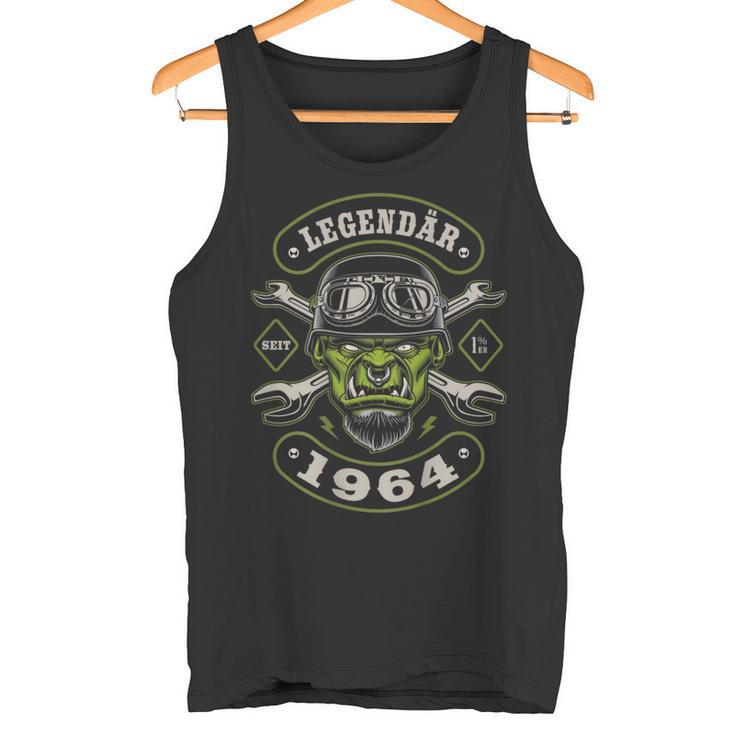 60 Geburtstag Mann Biker Geschenk Motorrad Legendär 1964 Tank Top