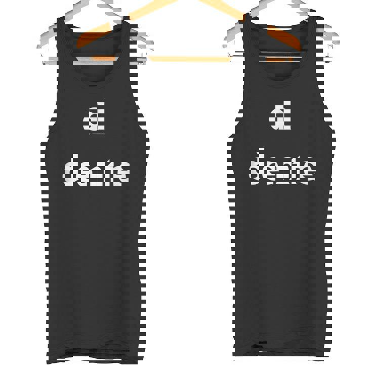 Al Dente Pasta Italian Carb Lover Camiseta sin mangas