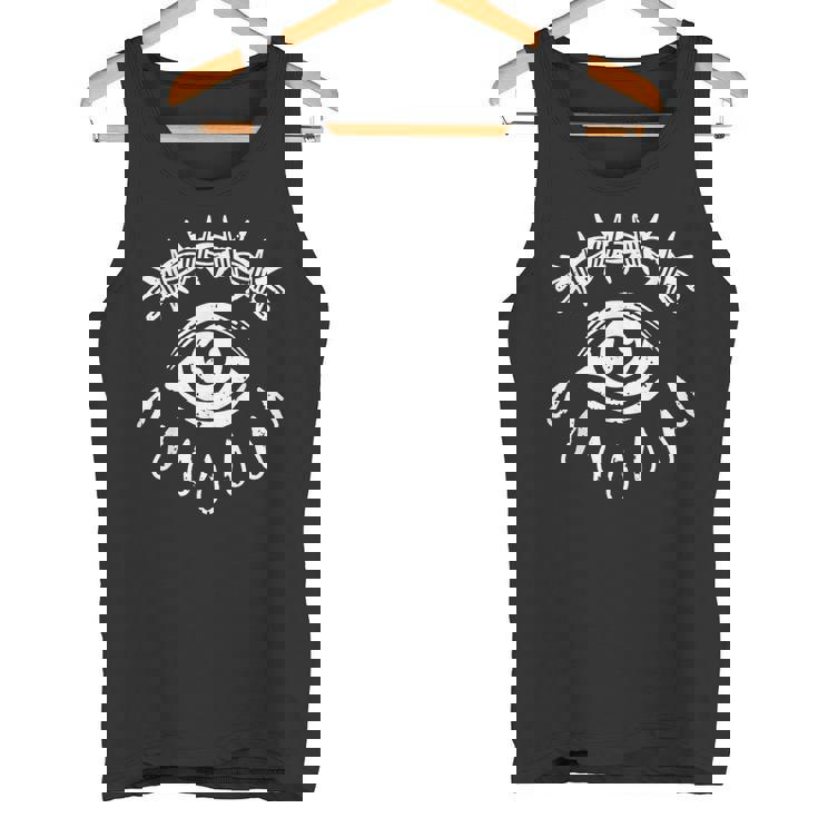 Alambre De Púas Ojo Gótico Grunge Punk Alternativa Tatuaje Camiseta sin mangas