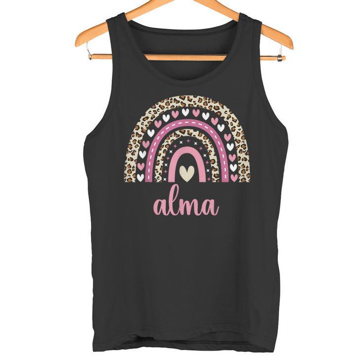 Alma Regenbogenorname Name Geburtstag Alma Tank Top