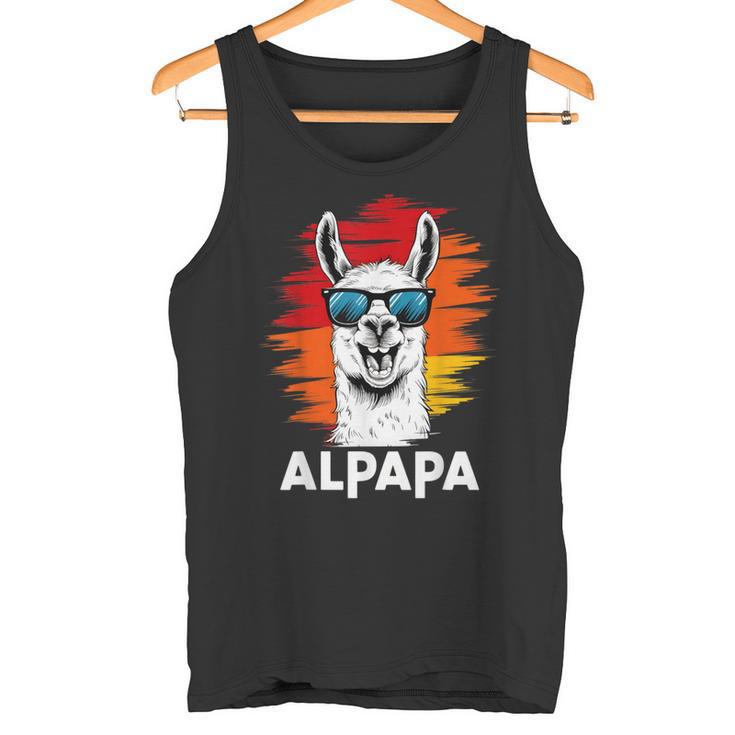 Alpapa Alpaka Lama Fan Liebhaber Dad Frischgebackenerater Tank Top