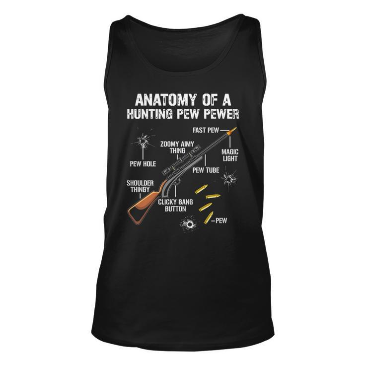 Anatomy Of A Pew Pewer  Hunter Rifle Gun  Hunting Tank Top