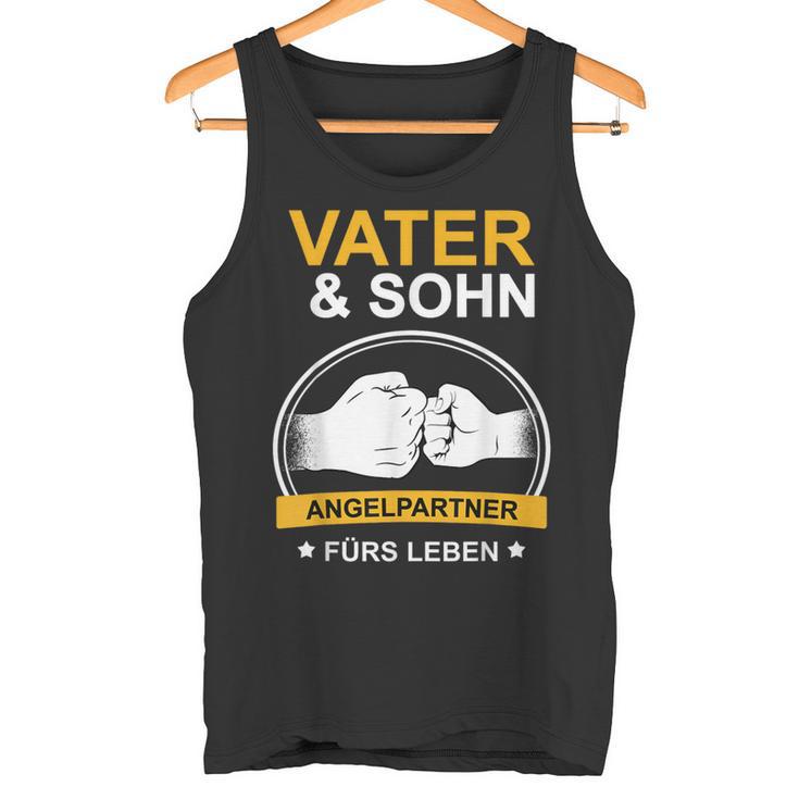 Angler Papa Fischer Father And Son Fishing Tank Top