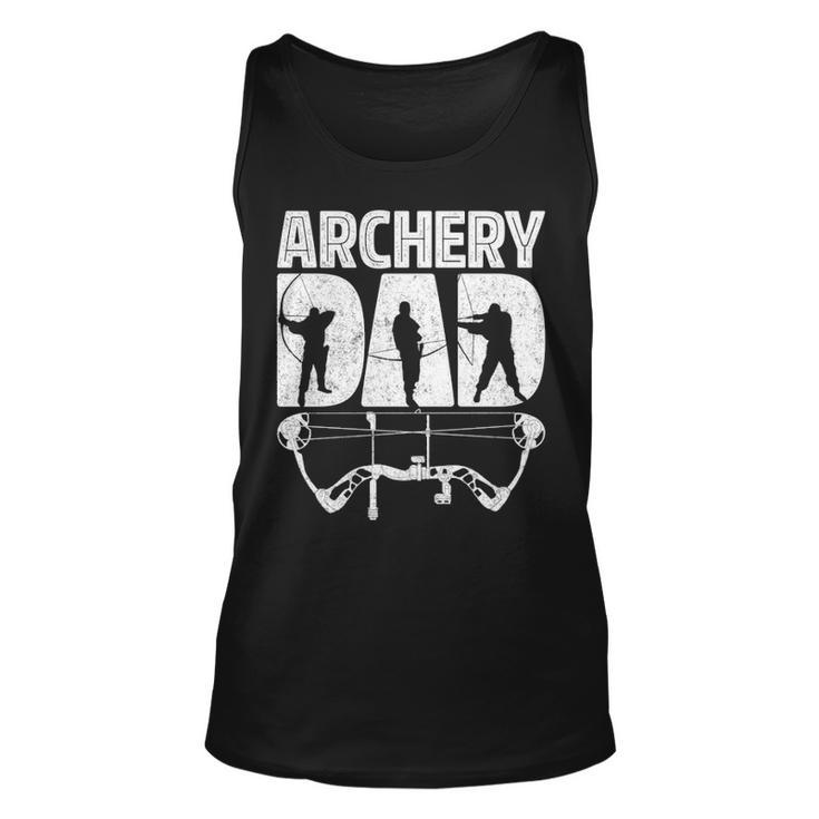 Archery Dad Archer Men Fathers Day Vintage Bow And Arrow Tank Top
