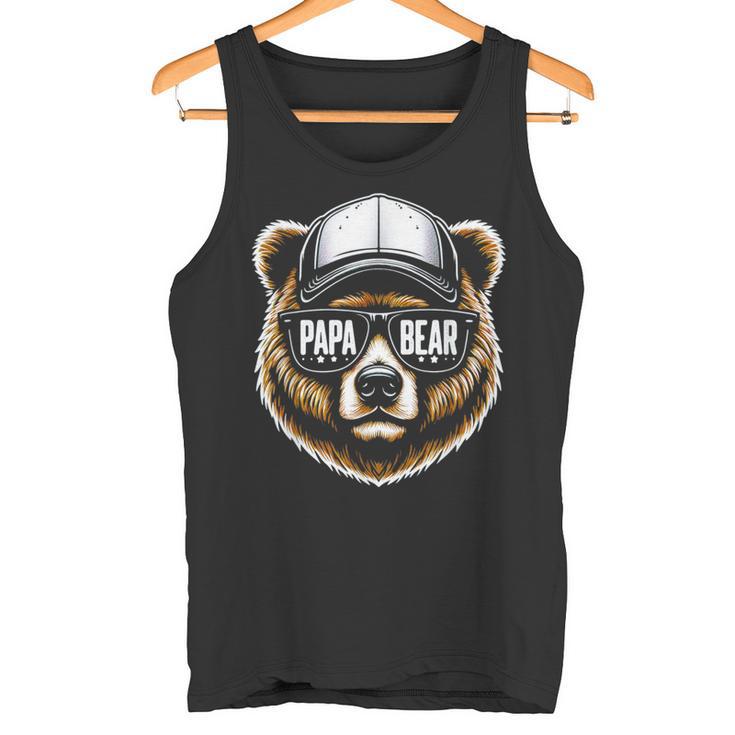 Bäratertags Für Papa Bear Spruch Lustig Tank Top