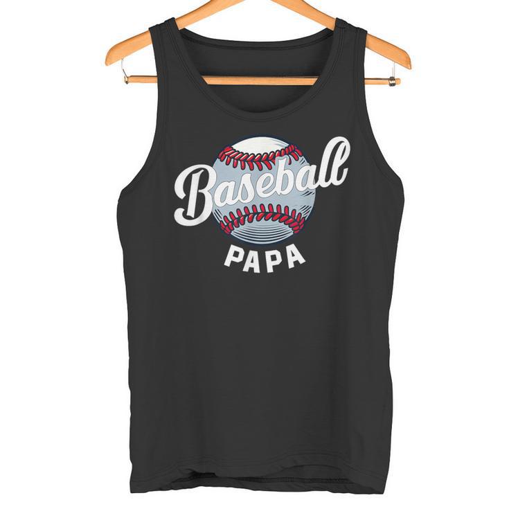 Baseball Papa Baseball Spieler Lustig Baseball Familie Retro Tank Top