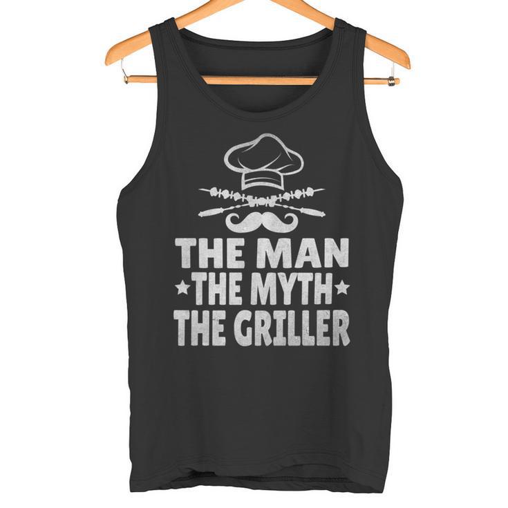 Bbq Der Mann Der Mythos Der Griller Lustiger Papaatertag Tank Top