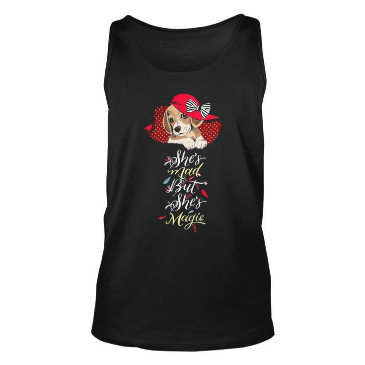 Beagle She Is Mad But She Is Magic Tank Top