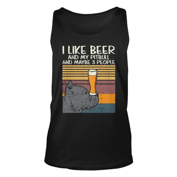 Beer Pitbull 3 People Drinking Pitties Dog Lover Owner Gif Tank Top