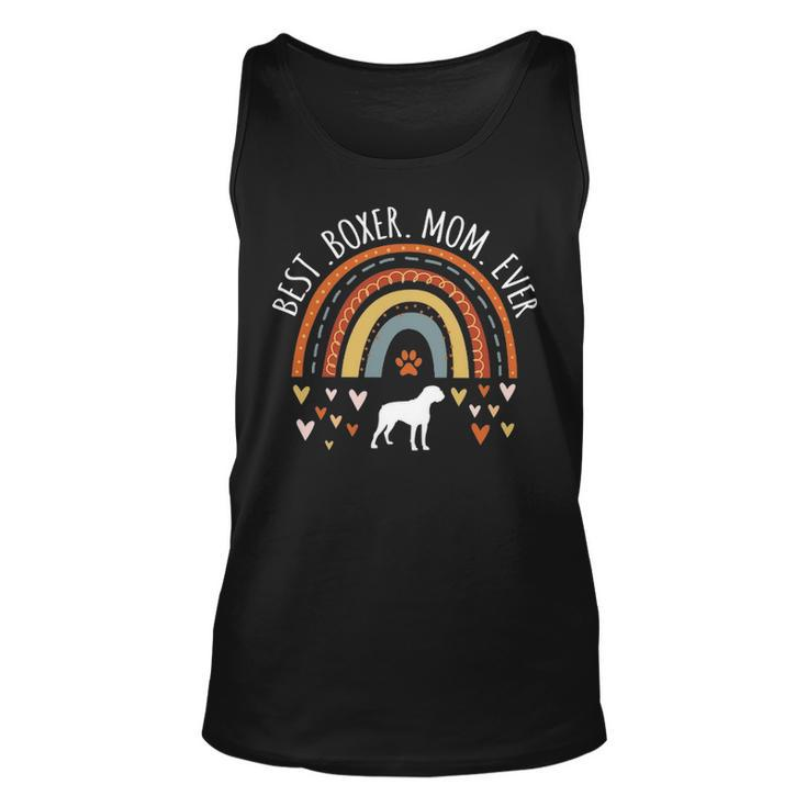 Best Boxer Mom Ever Rainbow For Boxer Dog Lover Mama Tank Top
