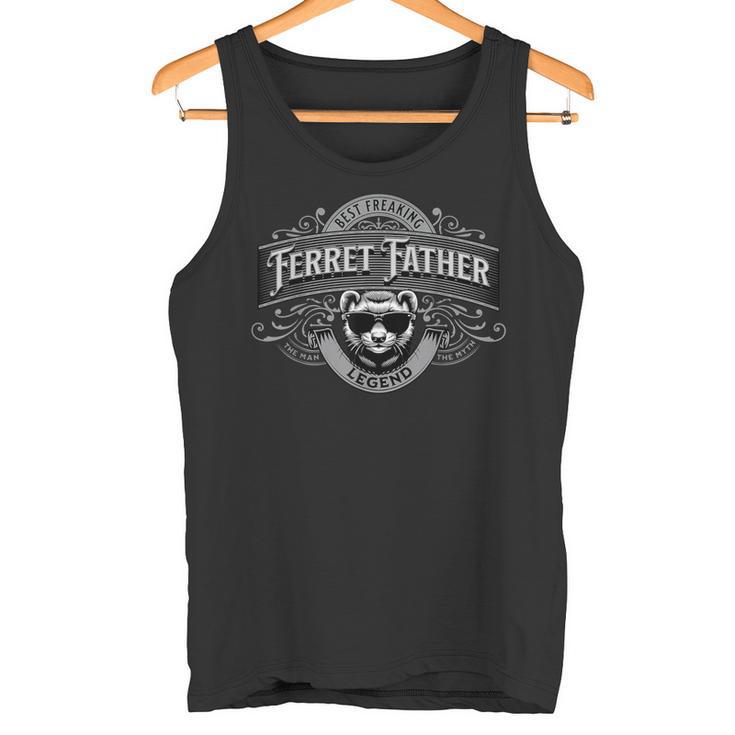 Best Freaking Frettchenater Männerintage Frettchen Papa Tank Top