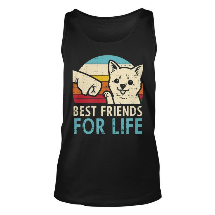Best Friends For Life Chihuahua Fist Bump Chiwawa Dog Tank Top