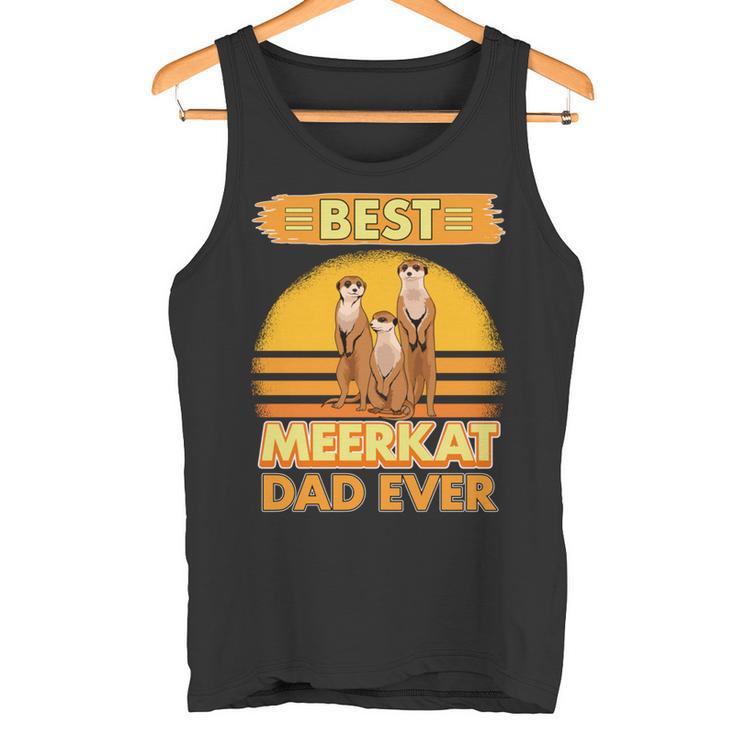 Best Meerkat Dad Ever Papaatertag Erdmännchen Tank Top