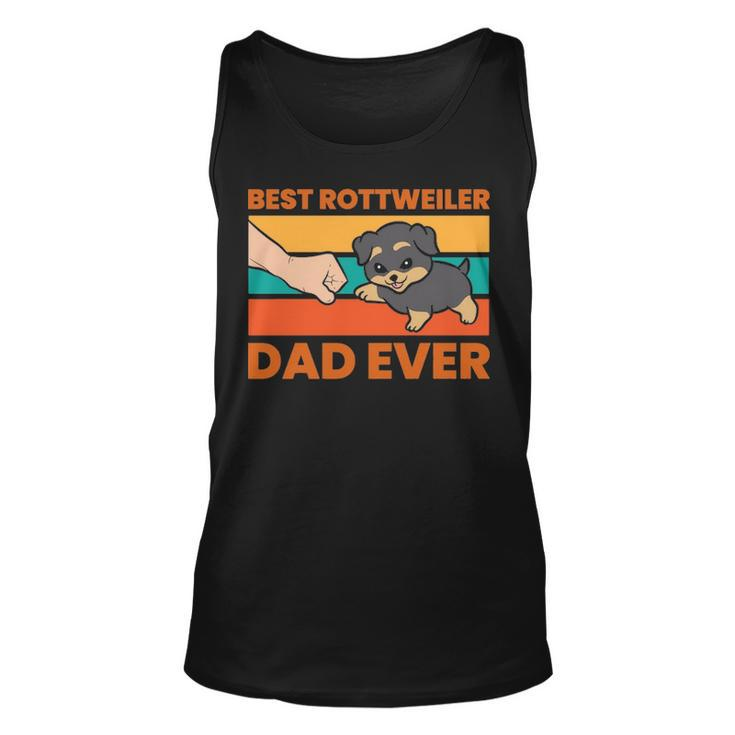 Best Rottweiler Dad Ever Rottweiler Owner Rottweiler Tank Top