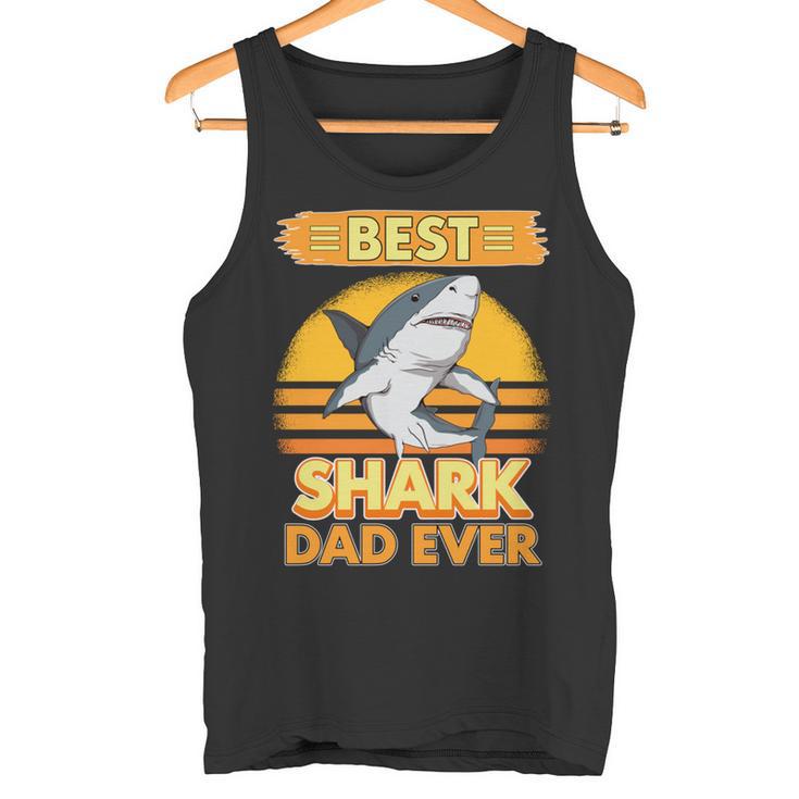 Best Shark Dad Ever Hai Papaatertag Haie Tank Top