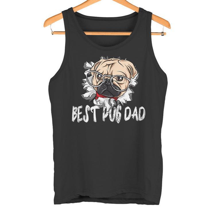 Bester Mops Papa Aller Zeitenintage Tank Top