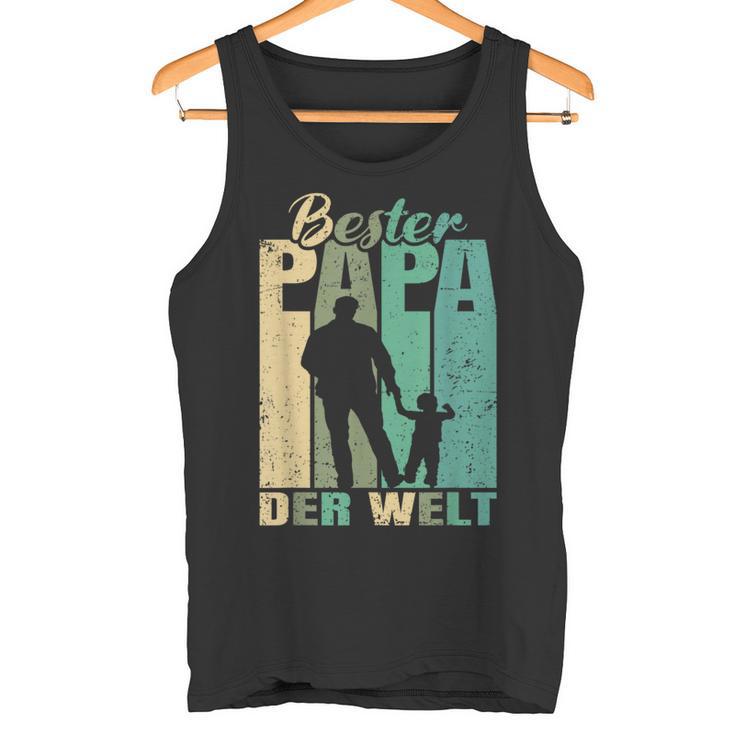 Bester Papa Der Welt 1 Child Husband Papa Tank Top