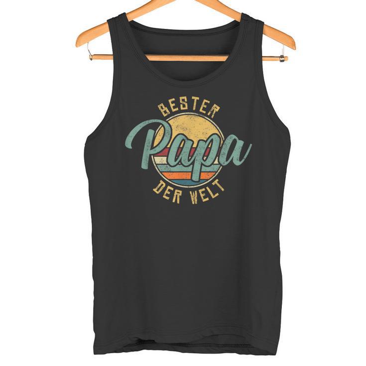 With Bester Papa Der Welt Retrointage Father Tank Top