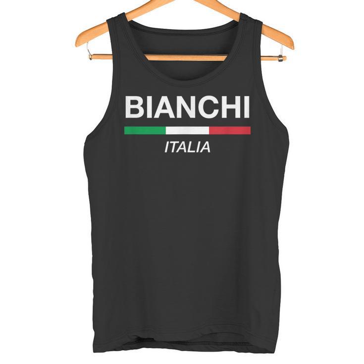 Bianchi Italian Name Family Surname Italy Flag Italia Tank Top