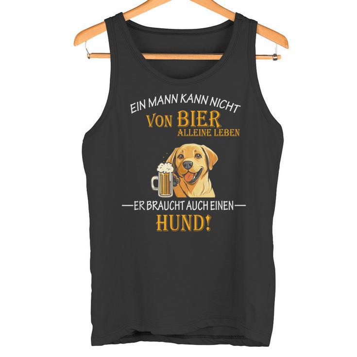 Bier Und Coole Hunde Lustiger Spruch Papa Labrador Gassi Tank Top