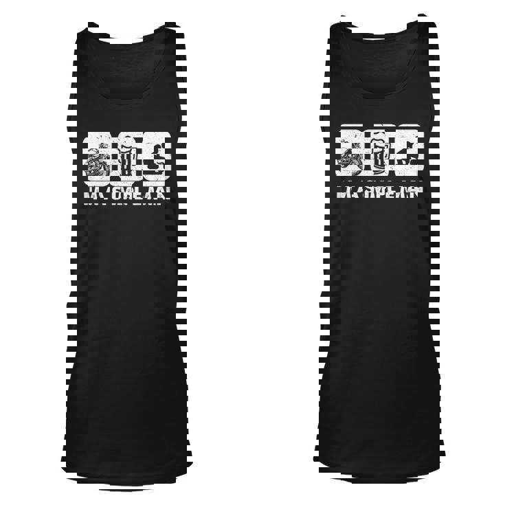 Biker I'm A Simple Man Tank Top
