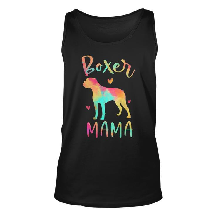 Boxer Mama Colorful Boxer Dog Mom Tank Top