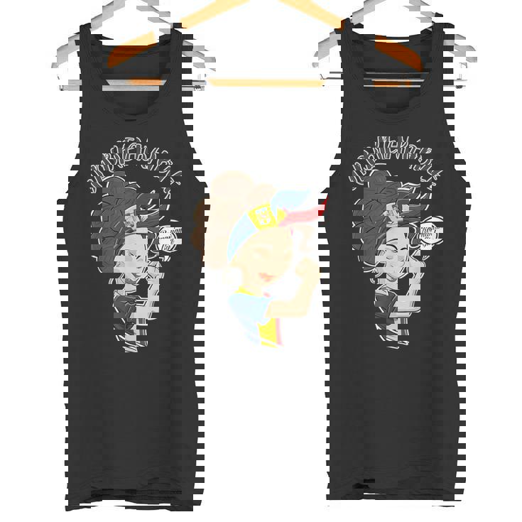 Chica Rumana I Bandera Rumana I Rumanía Camiseta sin mangas