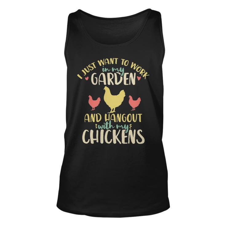 Chickens Garden Gardening Chicken Lover Hen Tank Top
