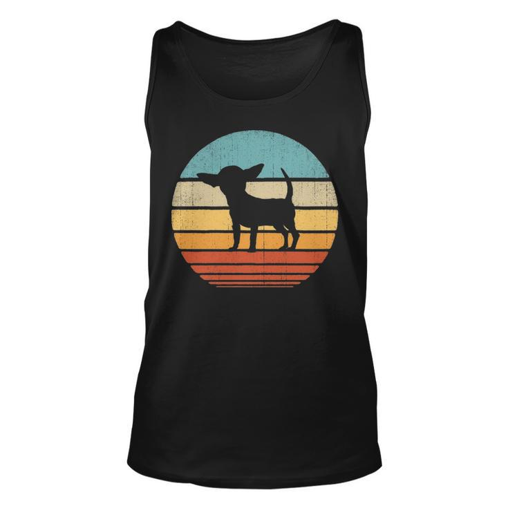 Chihuahua Vintage Silhouette 60S 70S Retro Dog Lover Tank Top