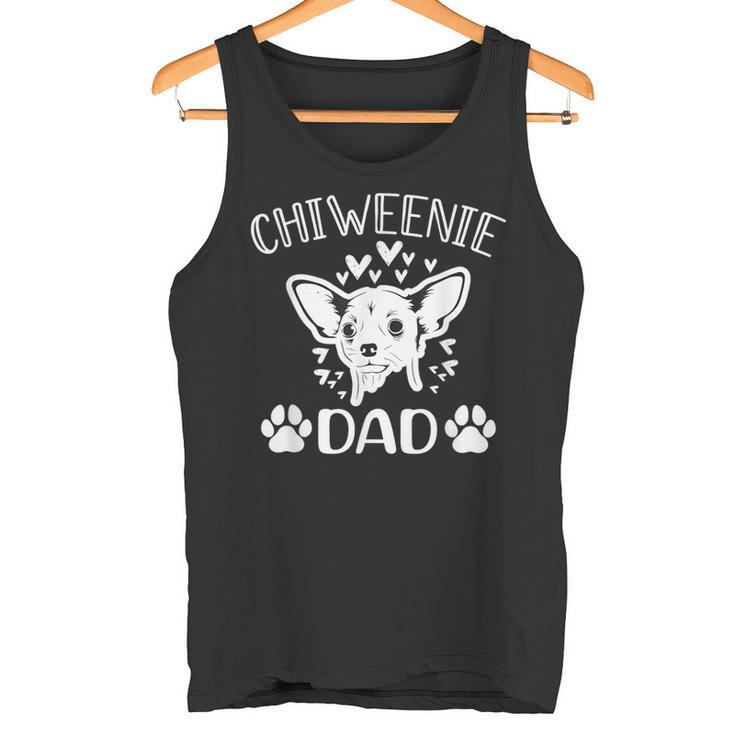 Chiweenie Papa Lustiger Chihuahua Süßer Hund Besitzer Spruch-Geschenke Tank Top