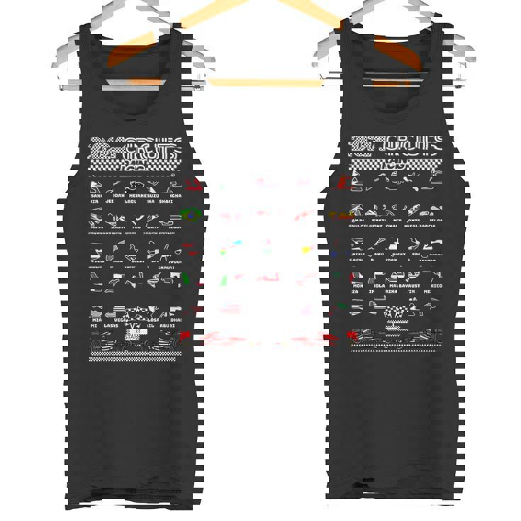 Circuitos Formula Racing 2024 Amante De Los Coches Retro Racing Camiseta sin mangas