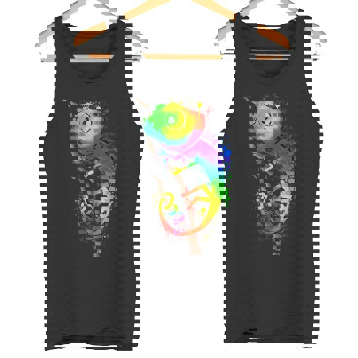Colores De Camaleón Con Blobs De Color Lindo Arco Iris Camiseta sin mangas