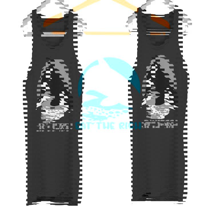 Comer La Rica Ballena Orca Meme Camiseta sin mangas