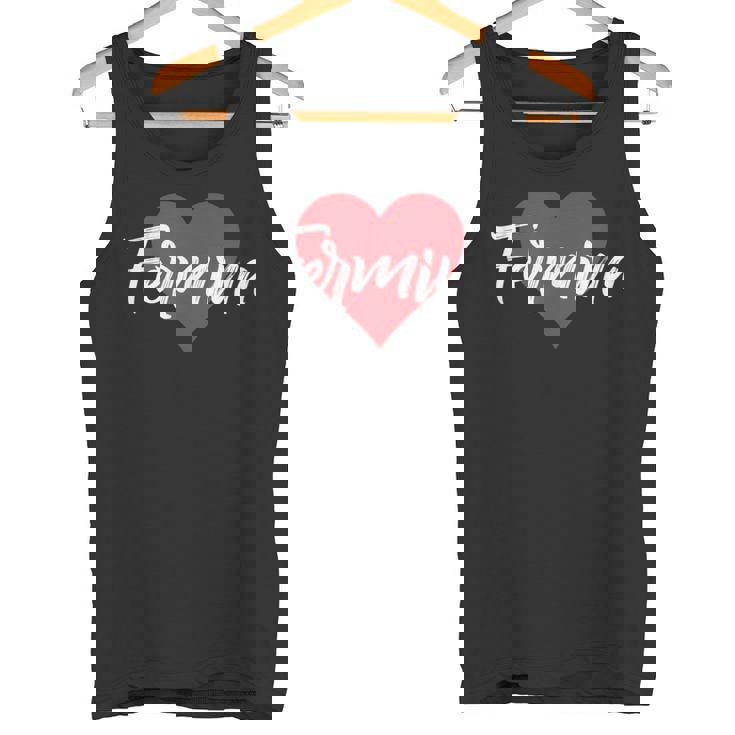Con El Nombre I Love Fermina I Heart Named Camiseta sin mangas
