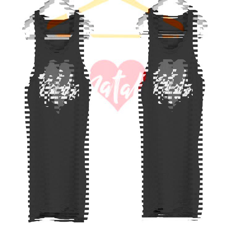 Con Nombre I Love Natalia I Heart Named Camiseta sin mangas