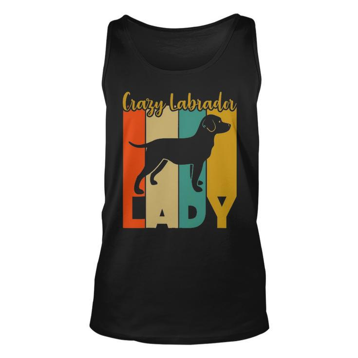 Crazy Labrador Retriever Lady Vintage Tank Top