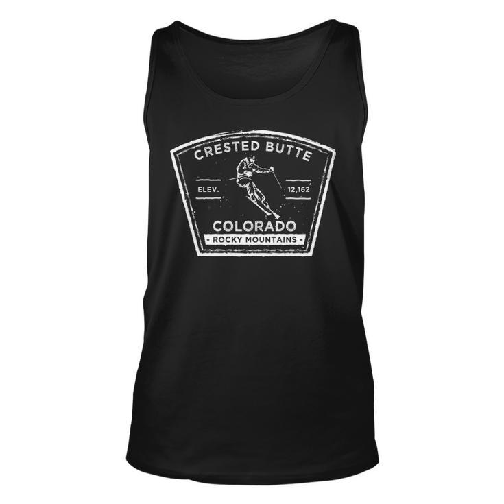 Crested Butte Colorado Snow Skiing Tank Top