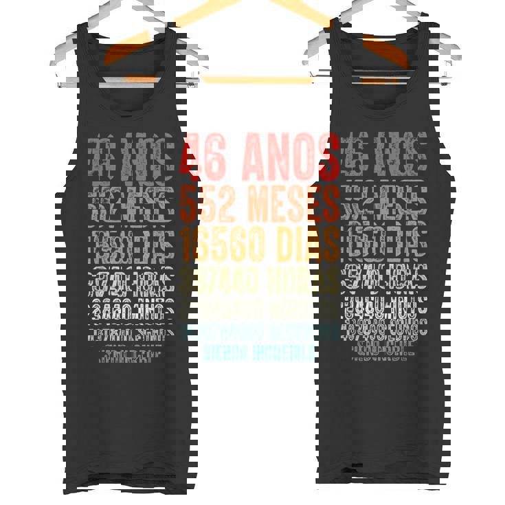 Cumpleaños Feliz 46 Años Feliz 46 Años Regalos Originales Camiseta sin mangas