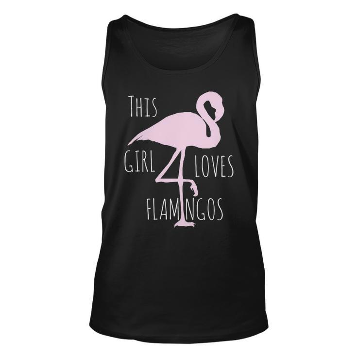 Cute Girls Clothing  This Girl Loves Flamingos Fun Tank Top