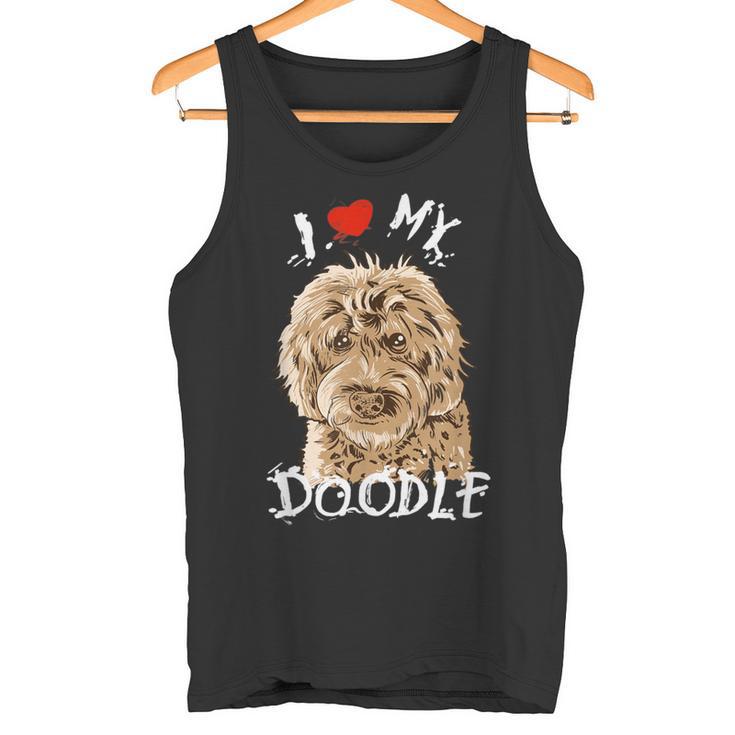 Cute I Love My Goldendoodle Golden Doodle Tank Top