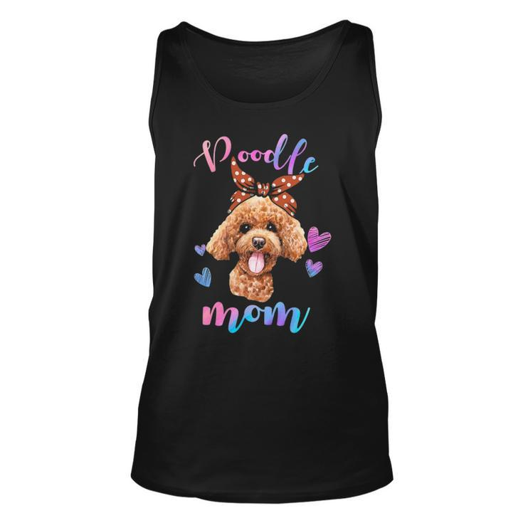 Cute Poodle Dog Mom Mama Puppy Lover Mother Tank Top