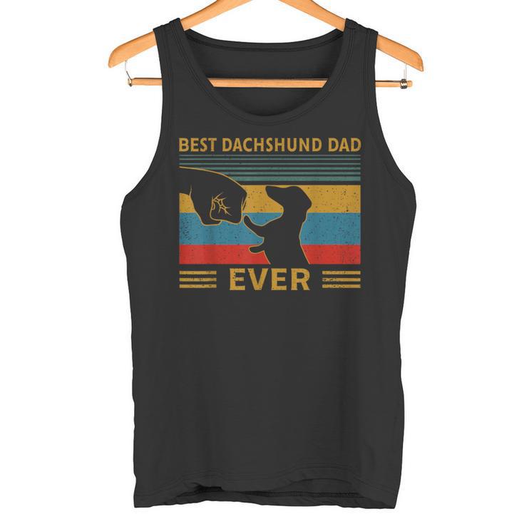 Dachshund Papa Best Dachshund Dad Ever Tank Top