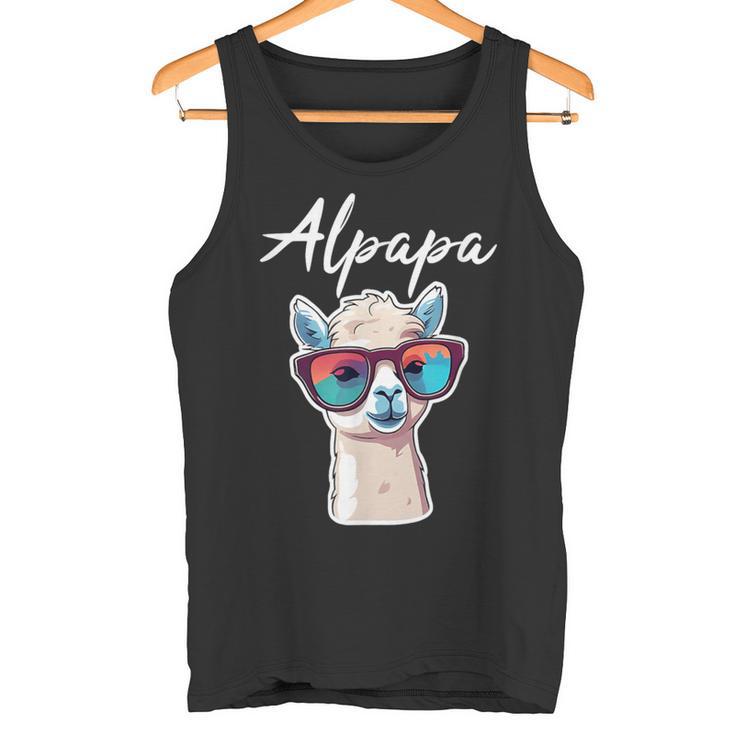 Dad Alpaka Fan Liebhaber Papaatertag Geschenk Alpapa Lama Tank Top