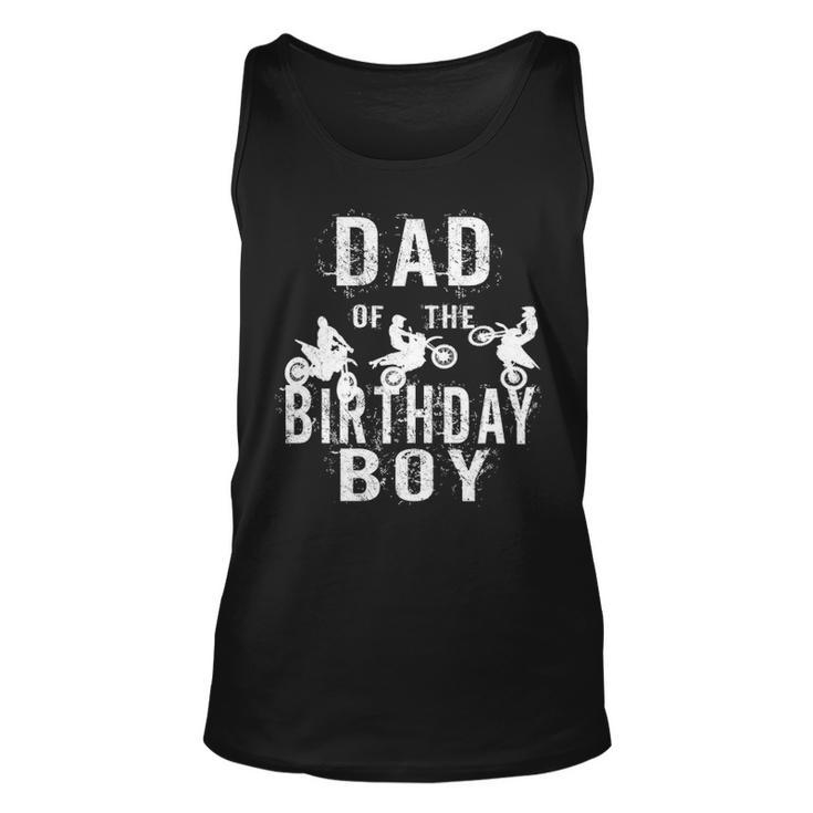 Dad Of The Birthday Boy Dirt Bike B Day Party Tank Top